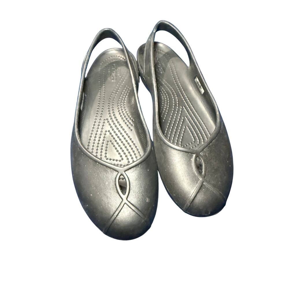 Crocs Kadee black slingback comfort walking shoes womens 9‎ hiking casual